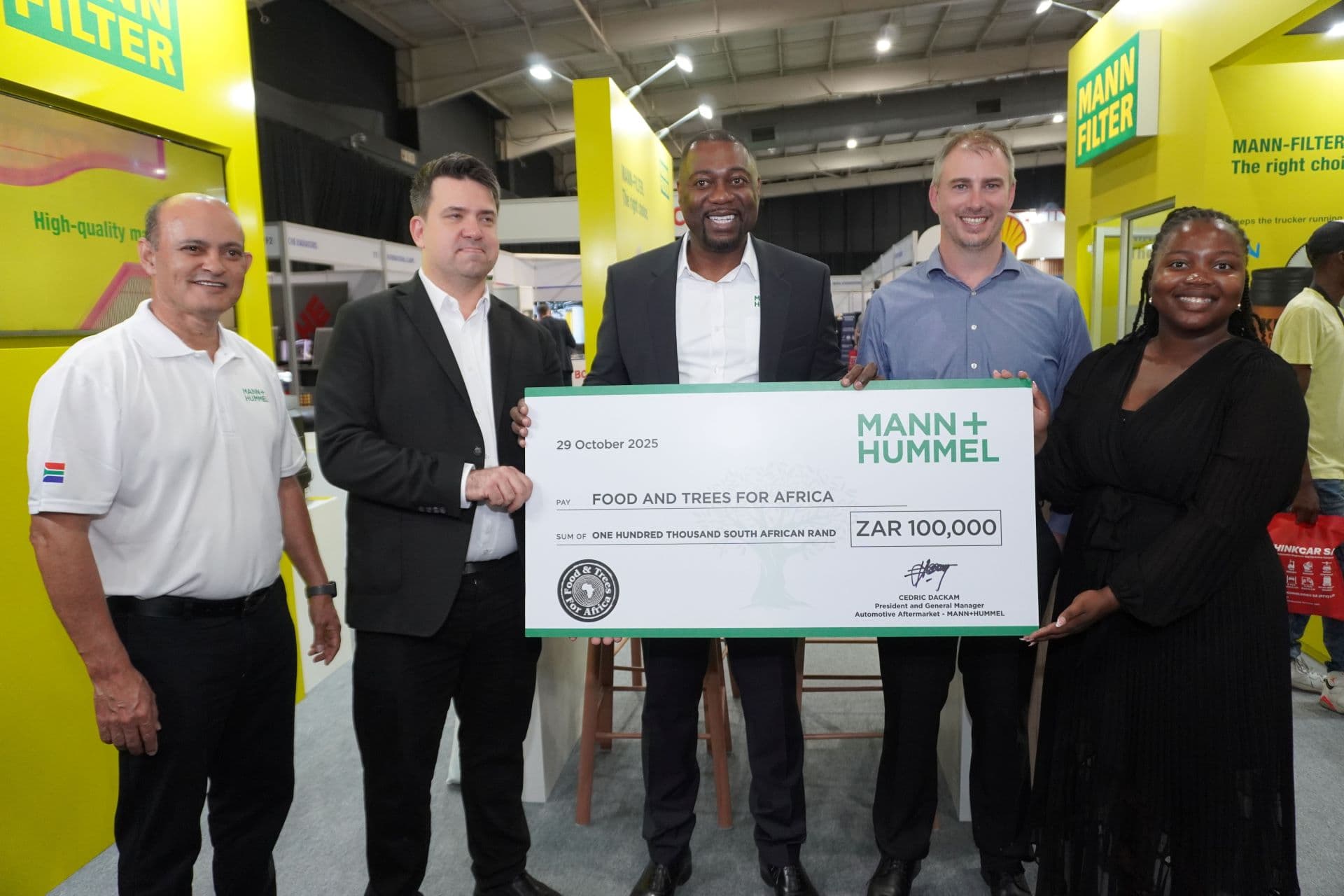 MANN+HUMMEL donates to Food & Trees for Africa