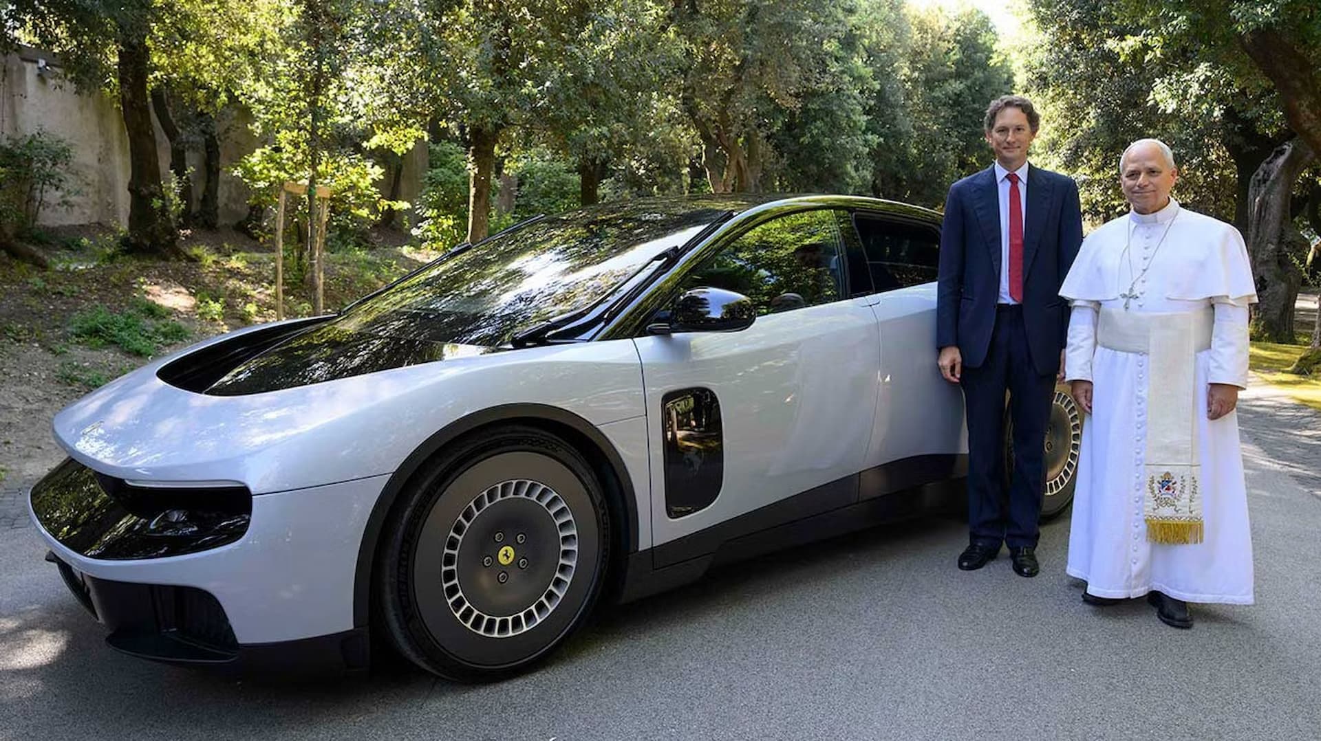 Ferrari Takes Electric Future to Vatican