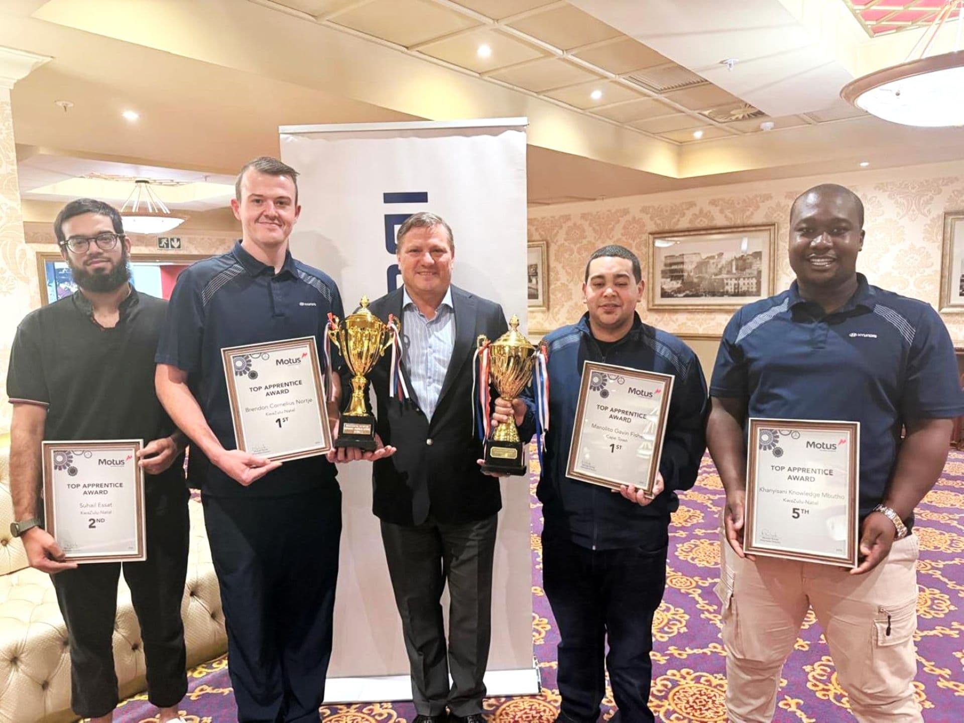 Hyundai Apprentices Celebrate Success at Motus Awards